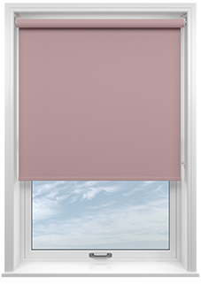 Trinity (Blackout), Soft Pink - Motorised Roller Blind
